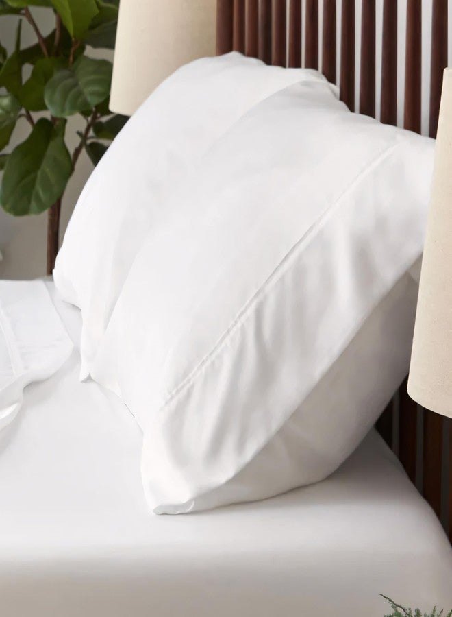 SHEEX Set of 2 Arctic Aire MAX Cooling Pillowcases with CoolX Technology, King, White - Image 1